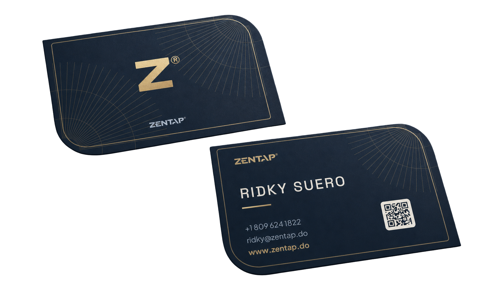 Muestra 03 de ZENTAP Business Card: Azul ZENTAP